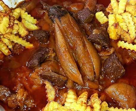 تصویر 1 از خرید کنسرو خورشت بادمجان + قیمت فروش استثنایی